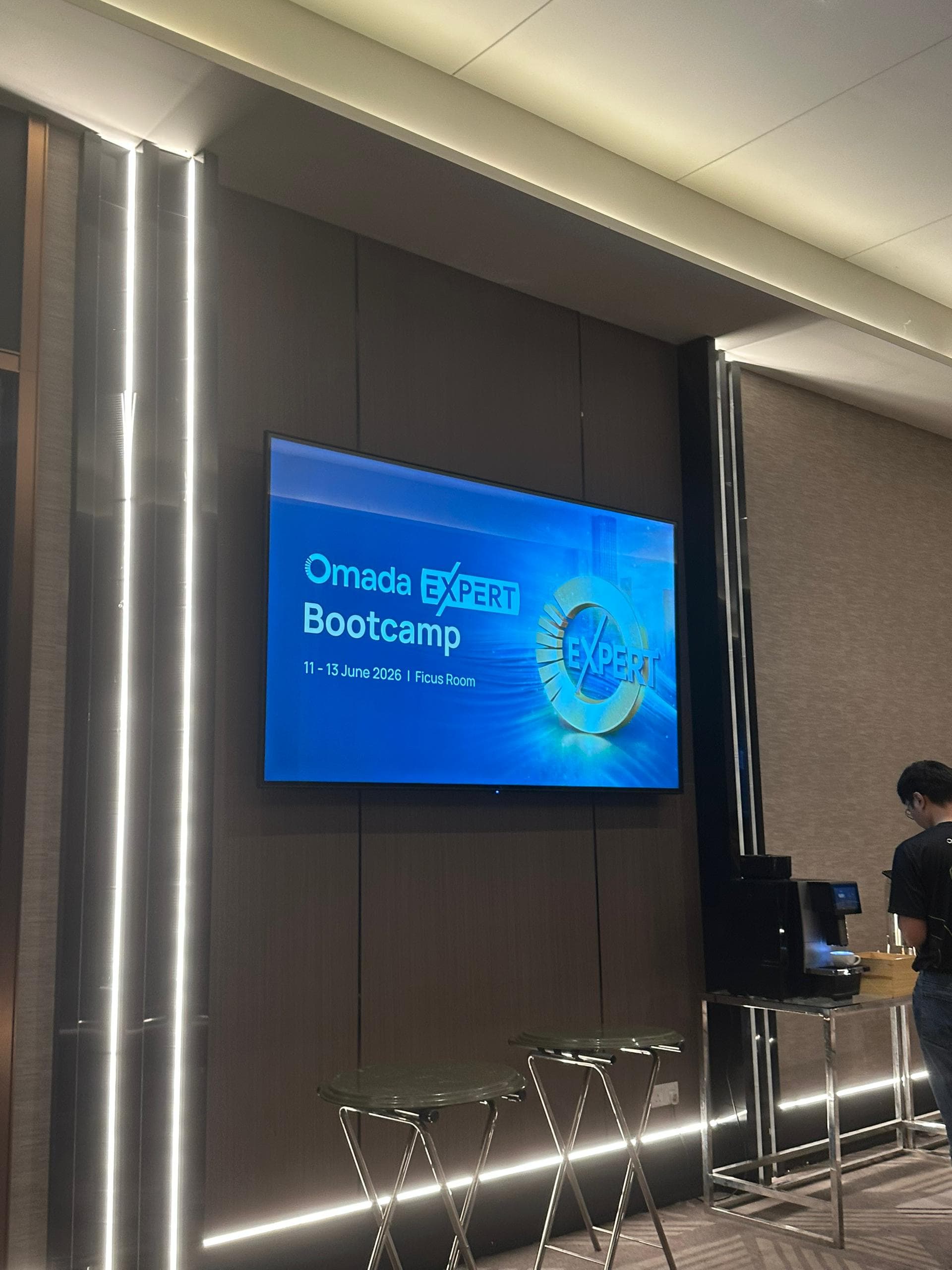 Omada Expert Bootcamp 11–13 June 2026 opening screen